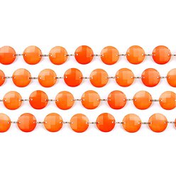 Girlanda krystalky oranžové 1 m